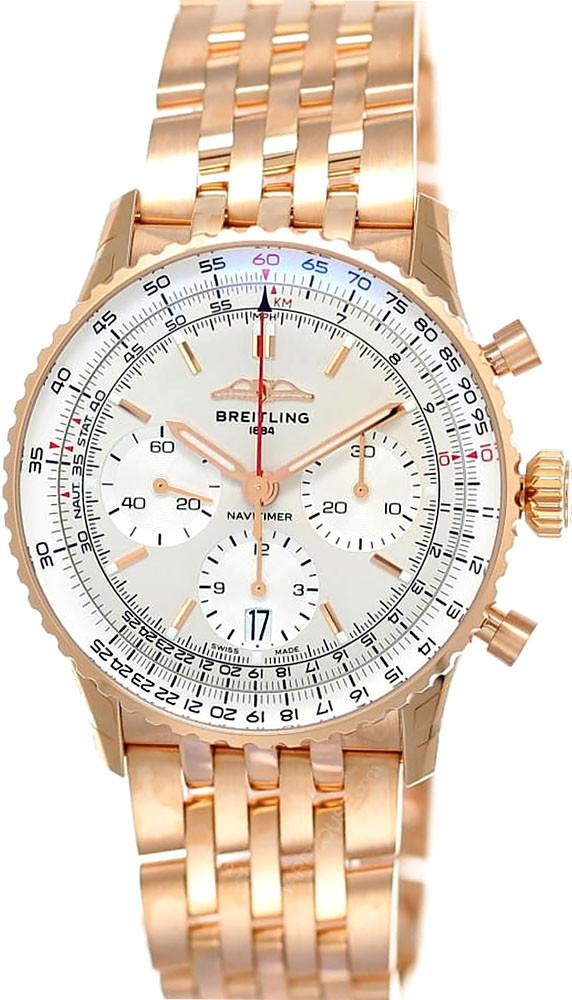 Breitling RB0139211G1R1 Navitimer B01 Chronograph 41MM Rose Gold Men's Watch