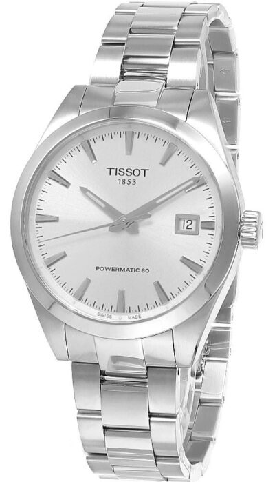 TISSOT Gentleman Automatic SS 38MM Silver Dial Men's Watch T165.807.11.031.00